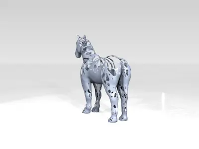 Horse Dust Voronoi 3D model