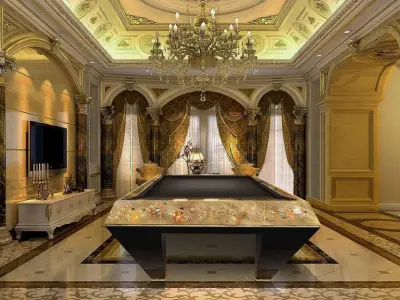  EXCLUSIVE POOL TABLE CAVICCHI F1 SCUDERIA MILLENNIUM 9ft Free 3D model