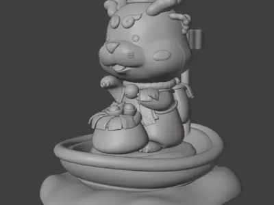 The Lucky Otter 3D Model 3D model