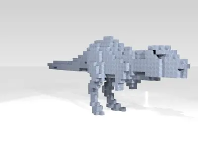 Tyrannosaurus Voxel 3D model