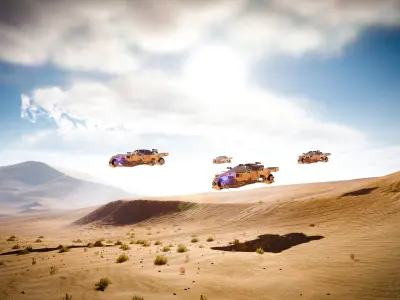 Sci-fi ship 3D model