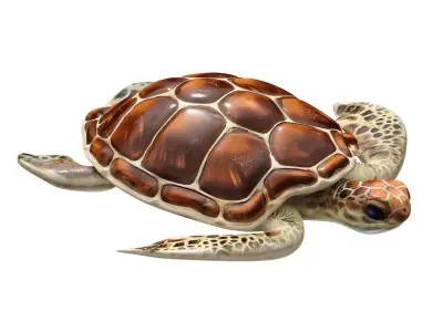 Sea turtle 3D model