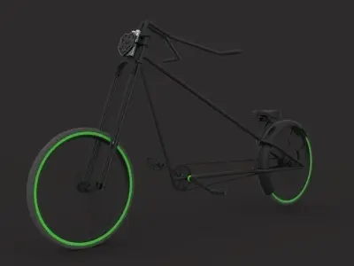 Chopper Bicycle Free 3D model