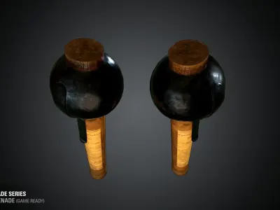 Rohr Ball Grenade - WWI Grenade Series Low-poly 3D model