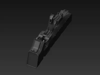 part scifi mortals spacecraft 3D model