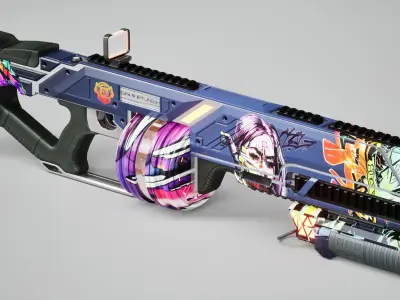 Damnflash Futuristic Low-poly 3D model