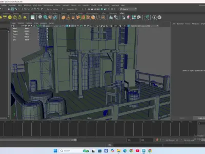  Fishing House 3D Model   Low-poly 3D model