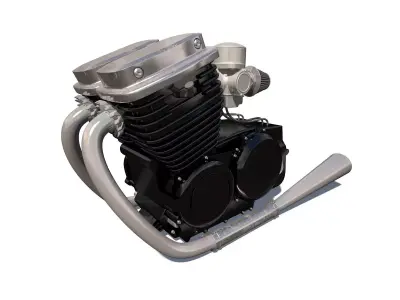 Motorcycle Engine 3D model