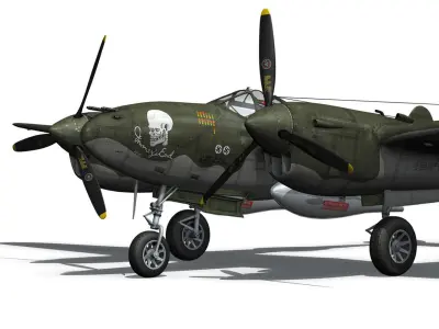 Lockheed P-38 Lightning - Journeys End 3D model