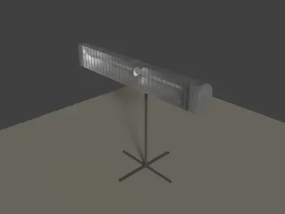 Fan Heater 2 Low-poly 3D model