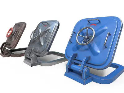 Old Hatch Low-poly 3D model