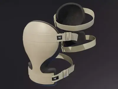 ArcTeryx Combat Knee Caps Low-poly 3D model
