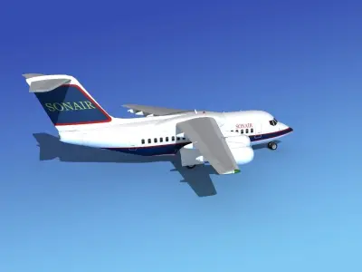 BAe 146-100 Sonair 3D model