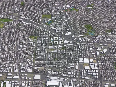 Sunnyvale Low-poly 3D model