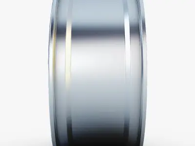 Style 138 wheel silver Mid Poly Low-poly 3D model