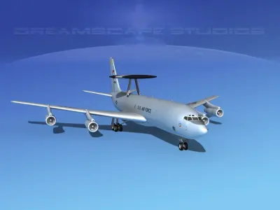 Boeing E-3B Sentry USAF 1 3D model