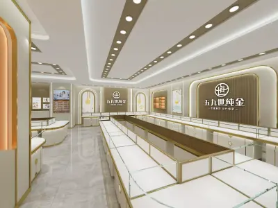 jewelry store Low-poly 3D model