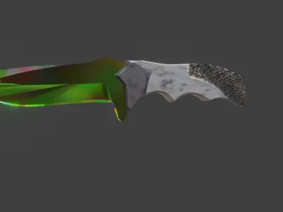 The knife from the cs go game as promised Low-poly 3D model
