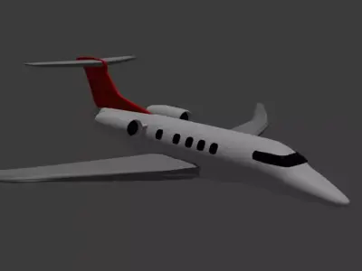 Embraer Phenom 300 Low-poly 3D model