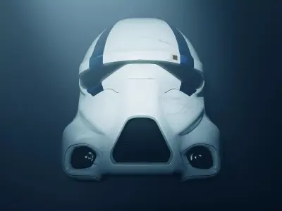 Star Wars Darth Trooper Helmet Low-poly 3D model