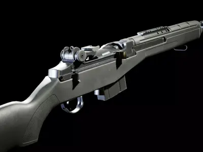 PBR - M14 SOCOM Rifle  - Game-Ready 3D Asset Low-poly 3D model