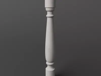 30 Columns And Balusters With Classic Design 3D model