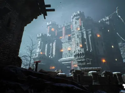 Siege of Ponthus Environment Low-poly 3D model