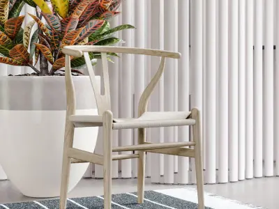  Timber Replica Hans Wegner CH24 Fork Chair Model 