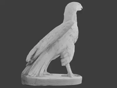 Eagle Statue Low-poly 3D model