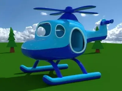 Toy Helicopter 3D model