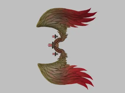 Red Wing Low-poly 3D model