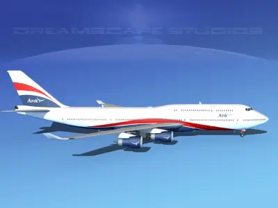 Boeing 747-8I Jumbo Jet Arik 3D model