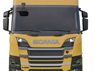 Transit Truck - Scania P360 for Logistics and Transportation Low-poly 3D model