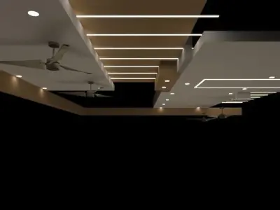 False Ceiling Design 3D model