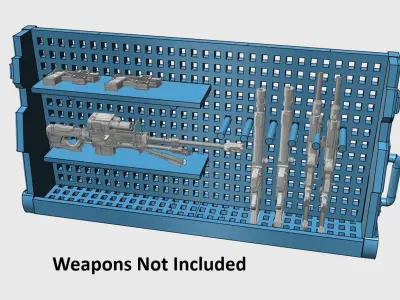 Legends Scale Rifle Rack 3D print model