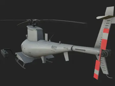 MQ-8B-Fire Scout 3D model 3D model