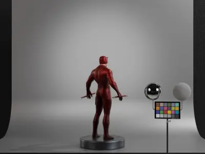 Daredevil - 2003 Low-poly 3D model