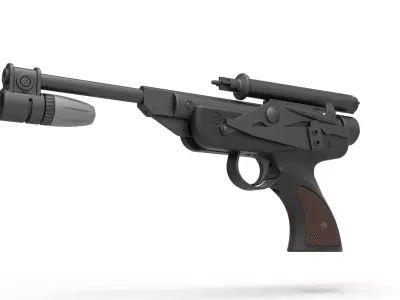 Blaster pistol DL-18 from Star Wars Return Of The Jedi 3D model