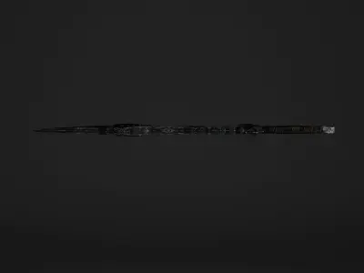 The Black Sore Sword Low-poly 3D model