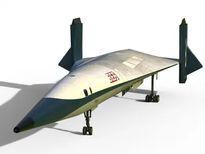 Supersonic VTOL airliner Griffith 3D model