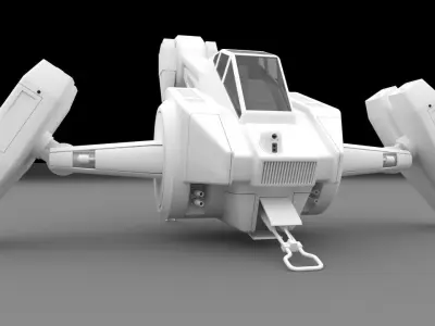 Sandstorm Attack Fighter 3D model