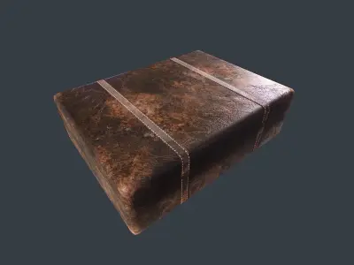 Old Suitcase pbr Low-poly 3D model