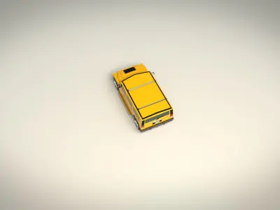 Low Poly SUV 04 Low-poly 3D model