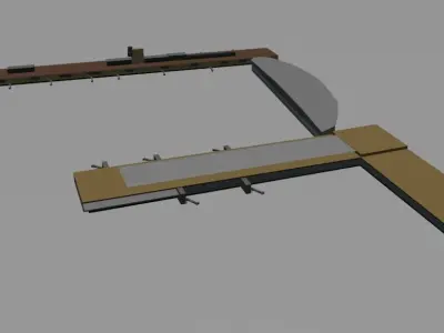 Zurich Flughafen airport low poly airport Low-poly 3D model