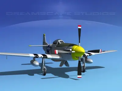 P-51D Mustang Dutchess of Manhattan 3D model