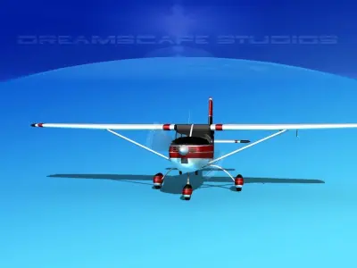 Cessna 172 Skyhawk 1958 V03 3D model