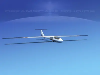 SZD-36 Cobra Glider V09 3D model