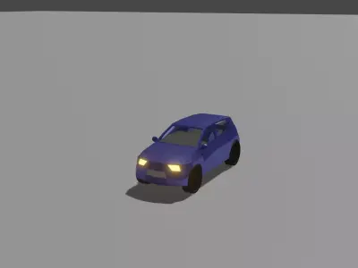 Low Poly Car SUV Low-poly 3D model