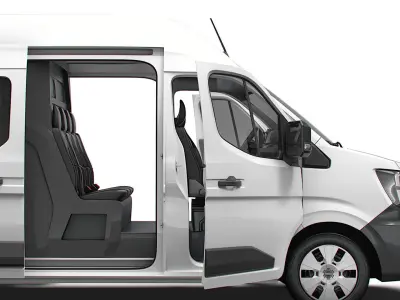 Nissan Interstar L2H3 CrewCab Van HQ Interior 2024 3D model