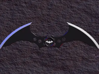 Batarang 3D Model From Batman Arkham Series 3D model